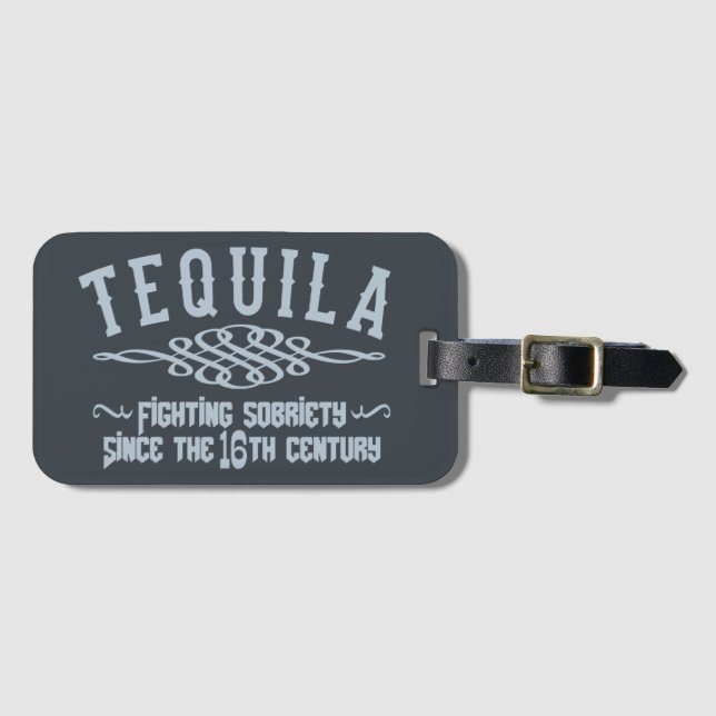 Etiqueta Para Maletas Funny TEQUILA (Anverso horizontal)