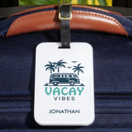 Etiqueta Para Maletas Furgoneta Camper de Verano 