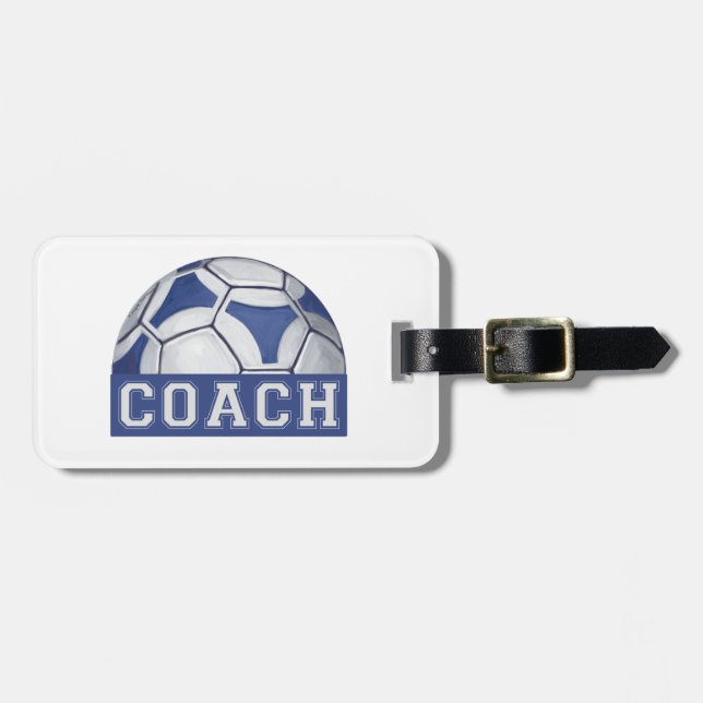 Etiqueta Para Maletas Futbal Coach (Frente Horizontal)