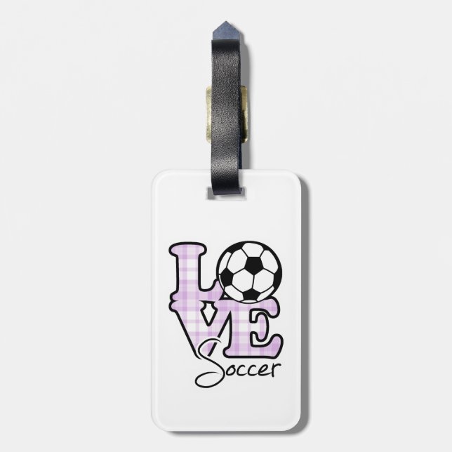 Etiqueta Para Maletas Fútbol de amor (Atrás Vertical)