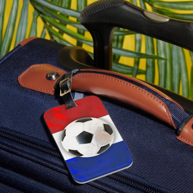 Etiqueta Para Maletas Fútbol francés (Anverso In situ 1)
