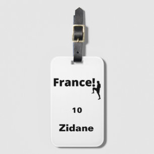 Etiqueta Para Maletas Fútbol Francia, personalizable