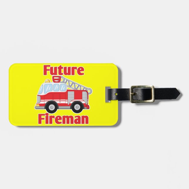 Etiqueta Para Maletas Futuro Fuego (Frente Horizontal)