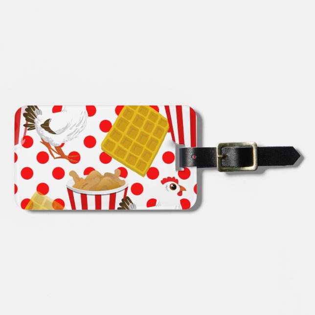 Etiqueta Para Maletas gafas de pollo (Frente Horizontal)