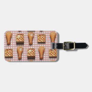 Etiqueta Para Maletas gafas de pollo de gingham
