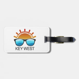 Etiqueta Para Maletas Gafas de sol clave del oeste de Florida