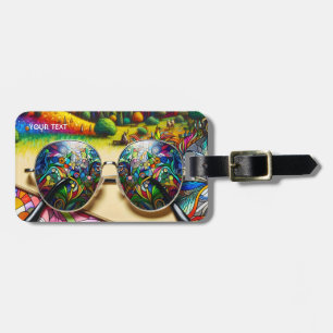 Etiqueta Para Maletas Gafas de sol de vidrio templado