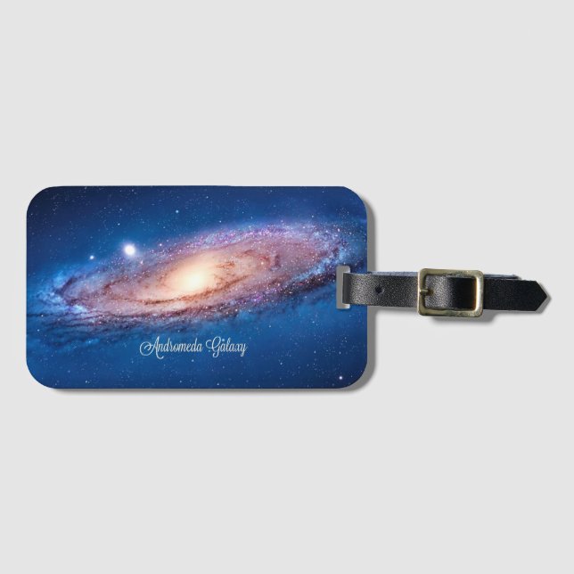Etiqueta Para Maletas Galaxia de Andromeda (Anverso horizontal)