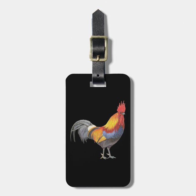 Etiqueta Para Maletas Gallo (Frente Vertical)