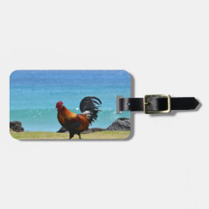 Etiqueta Para Maletas Gallo de Kauai