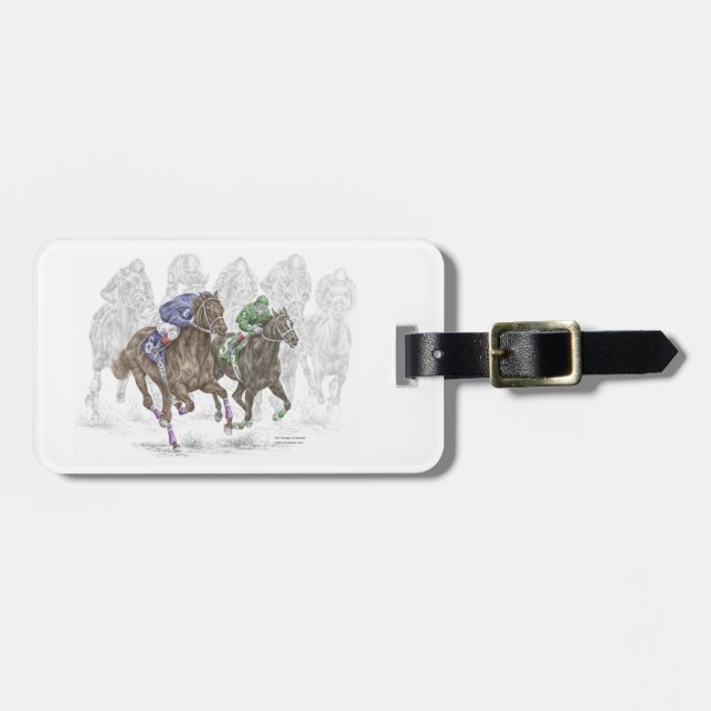 Etiqueta Para Maletas Galloping Race Horses (Frente Horizontal)