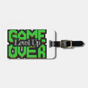 Etiqueta Para Maletas Game Over, Sube de Nivel: Mundo de Juegos Retro Pi