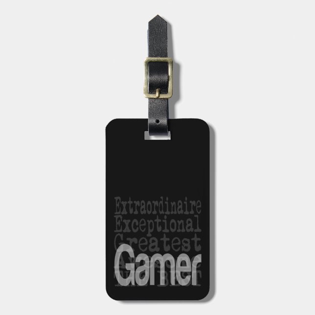 Etiqueta Para Maletas Gamer Extraordinaire (Frente Vertical)