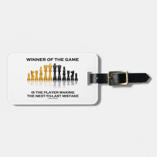 Etiqueta Para Maletas Ganador del jugador del juego que incurre en