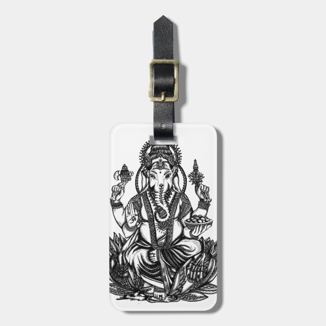 Etiqueta Para Maletas Ganesh (Frente Vertical)