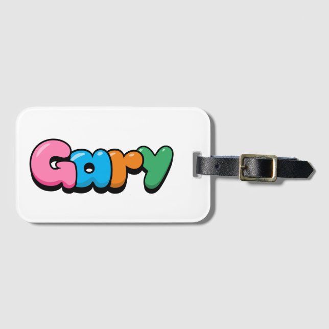 Etiqueta Para Maletas Gary (Anverso horizontal)