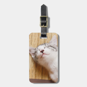 Etiqueta Para Maletas Gatito dormido