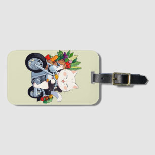 Etiqueta Para Maletas Gatito saludable