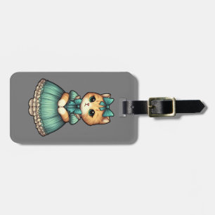 Etiqueta Para Maletas Gatito Vintage Vrescado