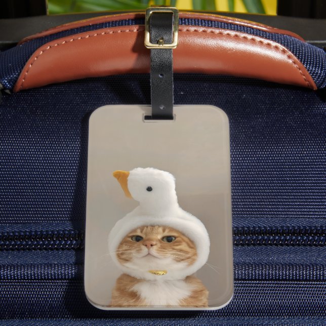 Etiqueta Para Maletas Gato Adorable (Anverso In situ 2)