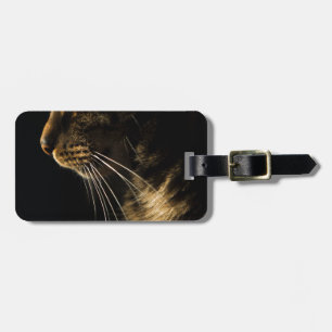 Etiqueta Para Maletas gato de perfil