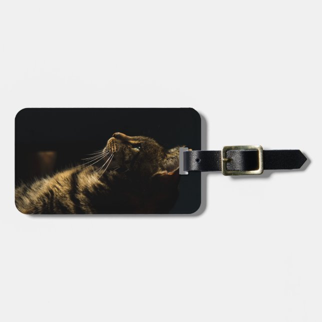 Etiqueta Para Maletas gato de perfil (Frente Horizontal)