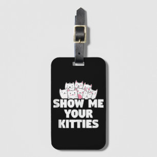 Etiqueta Para Maletas Gato Muéstrame tus Gatitos