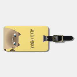 Etiqueta Para Maletas Gato Siamés Lindo
