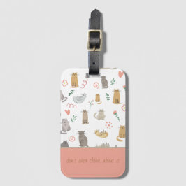Etiqueta Para Maletas Gatos caprichosos