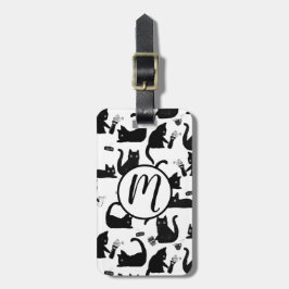 Etiqueta Para Maletas Gatos malos golpeando a las cosas