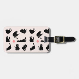 Etiqueta Para Maletas Gatos negros tontos