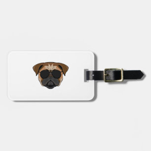 Etiqueta Para Maletas Geek del bulldog
