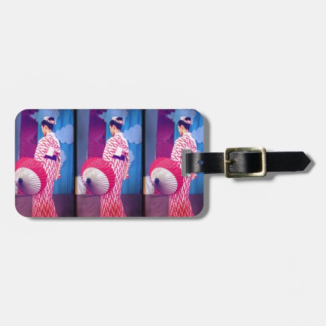 Etiqueta Para Maletas Geisha Dance (Frente Horizontal)