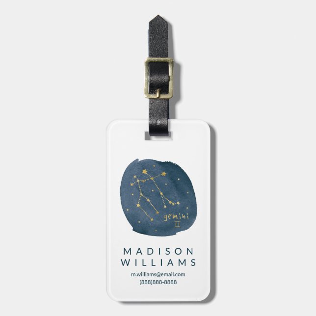 Etiqueta Para Maletas Gemini (Frente Vertical)