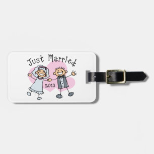 Etiqueta Para Maletas Gente del palillo apenas casada