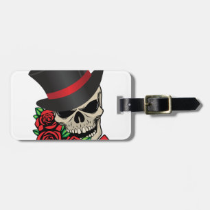 Etiqueta Para Maletas Gentleman Skull
