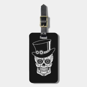 Etiqueta Para Maletas Gentleman Sugar Skull-01