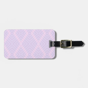 Etiqueta Para Maletas Geometría rosa y magenta