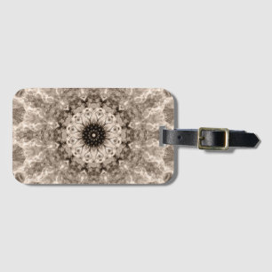 Etiqueta Para Maletas geométrico, beige, marrón, mandala