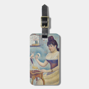 Etiqueta Para Maletas Georges Seurat - Joven mujer empolvándose