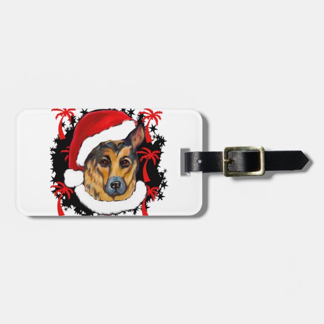 ETIQUETA PARA MALETAS GERMAN SHEPHERD (Frente Horizontal)