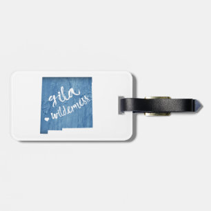 Etiqueta Para Maletas Gila Wilderness New Mexico Wood Grain