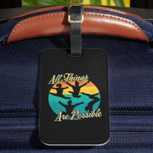 Etiqueta Para Maletas Gimnasia chica - Todas las cosas son posibles