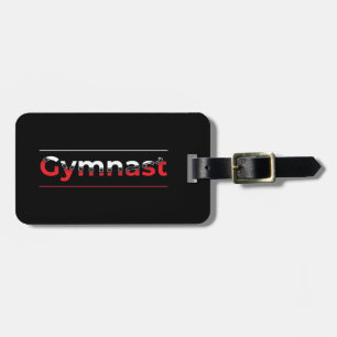 Etiqueta Para Maletas Ginasta - Palabra de Gimnasia Moderna Minimalista