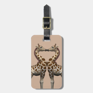 Etiqueta Para Maletas Girafas enamoradas