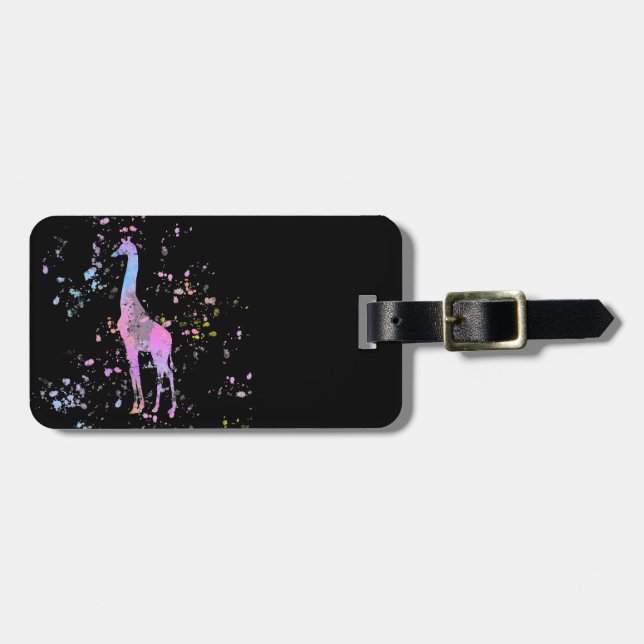 Etiqueta Para Maletas Giraffe (Frente Horizontal)