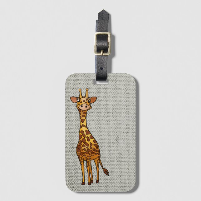 Etiqueta Para Maletas giraffe Gepäckanhänger (Anverso vertical)