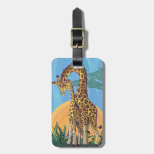 Etiqueta Para Maletas Giraffe Mama y Baby