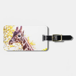 Etiqueta Para Maletas Giraffe Portrait