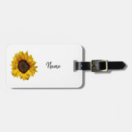 Etiqueta Para Maletas Girasol